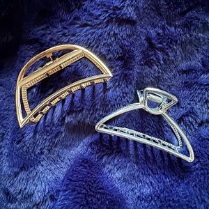 free add on - Gold and Silver Hair Clips